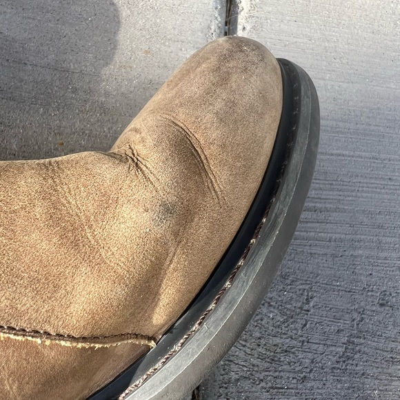 Rockport Chelsea buckle Boot W9 taupe ankle zip waterproof hydro shield preowned - Picture 4 of 8